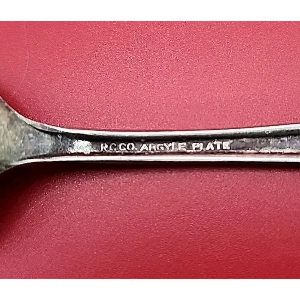 Vtg 1938 R.C.Co Argyle Silverplate Tablespoon 6